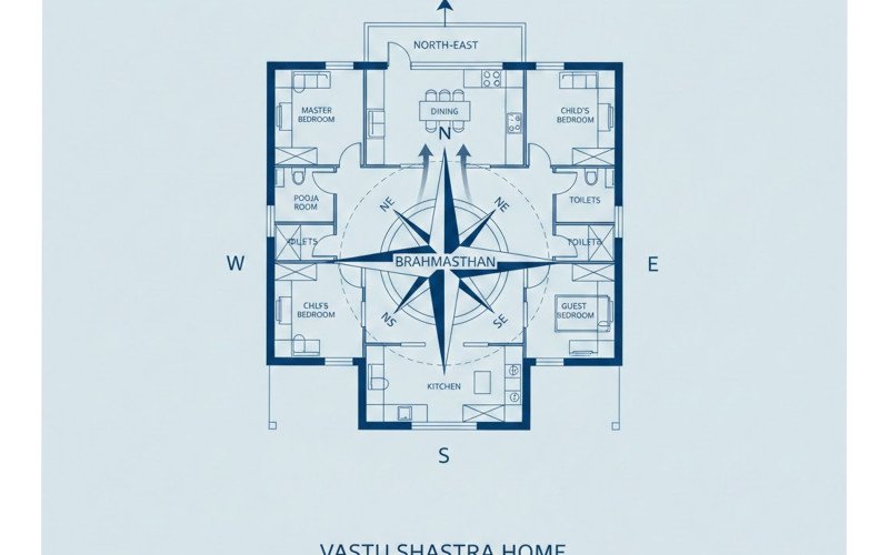 Vastu-Compliant Floor Plan for Happy Client